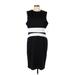 Alexia Admor Casual Dress - Sheath: Black Color Block Dresses - New - Women's Size X-Large