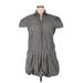 Diva Blue Casual Dress - DropWaist: Gray Dresses - Women's Size 1X