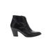 FRYE Ankle Boots: Black Solid Shoes - Women's Size 8 - Almond Toe