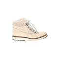 Cole Haan Ankle Boots: Winter Boots Wedge Casual Ivory Print Shoes - Women's Size 8 1/2 - Round Toe