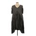 Avenue Casual Dress - High/Low: Gray Dresses - Women's Size 22 Plus