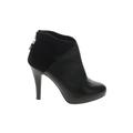 Me Too Ankle Boots: Black Print Shoes - Women's Size 7 - Round Toe