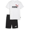 PUMA Kinder Sportanzug Short Jersey Set B, Größe 128 in Weiß