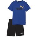 PUMA Kinder Sportanzug Short Jersey Set B, Größe 128 in Blau