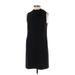 Theory Casual Dress - Mini High Neck Sleeveless: Black Dresses - Women's Size 2