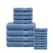 Bath Towels 100% Cotton Towels, Highly Absorbent Bathroom Towel Set, 4 Bath Towels, 4 Hand Towels, 8 Wash Cloths