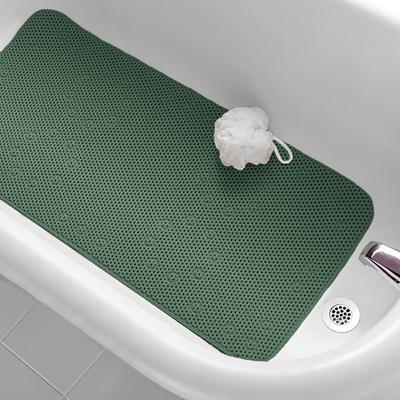 Hunter Green Non-Slip Foam Bathtub Shower Mat With Suction Cups - 36