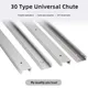 30 Type T Track T-slot Miter Track Woodworking Tool 100-800mm Chute Aluminium Alloy Guide Rail for