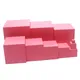 Dental house Montessori Materials Wooden Toys Pink Tower 1-10CM Pink Cubes Solid Beech Wood Toddler