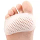 2Pairs Gel Silicone Honeycomb Insoles Anti-Slip Forefoot Shoe Cushions Protector Half-Size Pad Foot
