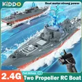 Rc Speed Boat Remote Control Aircraft Battleship Simulation Military Model Ship Toy Kids Electric