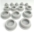 5pcs Gray Silicone Rubber Hose Blanking End Cap Inserts Seal Plug Bung Hole Stopper