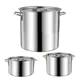 Stainless Steel Soup Bucket Soup Boiling Pan Stew Pot Canning jar Sauce Pot With Lid Bottom