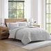 Tahari Ivy 3 Piece Comforter Set Polyester/Polyfill/Cotton in Gray | Queen Comforter + 2 Standard Shams | Wayfair IVV-3CS-FUQU-AZ-GRAY
