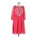 Talbots Casual Dress - Mini: Red Solid Dresses - New - Women's Size Large Petite