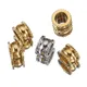 20pcs Stainless Steel Big Hole Beads Spacer Beads Charm Loose Beads for Jewelry Making Beading