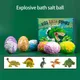 6Pcs SPA Bathbomb Simple Operation Bath Bombs Safe Helpful Kids Dinosaur Egg Essential Oil Bath