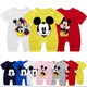 Summer Baby Romper Boy Short Sleeve Cotton Cartoon Mickey Minnie Mouse Newborn Clothes Girl Jumpsuit