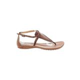 Timberland Sandals: Brown Print Shoes - Women's Size 9 1/2 - Open Toe