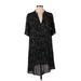 Ulla Johnson Casual Dress - Shift V-Neck Short sleeves: Black Dresses - Women's Size 4