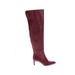 Sam Edelman Boots: Burgundy Solid Shoes - Women's Size 10 - Pointed Toe