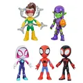 Spider Man and His Amazing Friends Upgrade Suit Spidey Amazing 5PCS PVC Action Figure Collectable