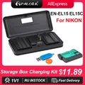 PALO EN-EL15C EL15C EN EL15 Battery + Battery Charger Case for Nikon Z5 Z6 Z6 II Z7 Z7II D780 D850