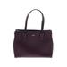 Kate Spade New York Leather Tote Bag: Pebbled Purple Solid Bags