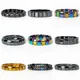 Fashion Wave Hematite Energy Bracelets Men Nature High Polish Hematite No Magnetic Bracelets for