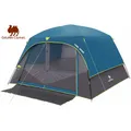 GOLDEN CAMEL 4-6 Person Camping Tent Waterproof Easy Setup Backpacking Tents with Floor Mats Beach