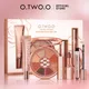 O.TWO.O 4pcs/set Non-stick Cup Waterproof Matte Lipstick Stain Pearly Eyeshadow Palette Face Primer