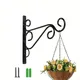 Metal Flower Hook Metal Planter Boxes Hanging Flower Pots Swivel Hooks Metal Flower Hangers Hanging