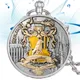 Musical Pocket Watch Black/Silver/Gold/Rose Gold Quartz Hand Crank Playing Music Watches Fob Chain