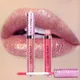 New Metallic Lip Color Cosmetics Waterproof Lip Gloss Gold Shimmer Matte Liquid Metallic Lipstick