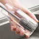 Silicone Cup Brush Milk Bottle Cleaning Brush Long Handle Water Bottles Cleaner Glass Cup Cleaning