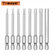 8 Pieces of 1/4 Hex Wrench Screwdriver Socket Metric Magnetic Screwdriver Drill Set Cross Border Hex