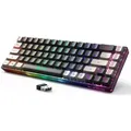 GEODMAER Wireless Gaming Keyboard Rechargeable Backlit Gaming Keyboard 68 Keys Anti-ghosting