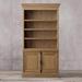 LORENZO 78.74" H x 39.37" W Standard Bookcase Wood in Brown | 78.74 H x 39.37 W x 15.74 D in | Wayfair 04WAQ38JBIIA973DVKV