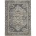 Blue/Gray 126 x 94 x 0.61 in Area Rug - Nourison Rectangle KI38 Oriental Machine Made 7'10" x 10'6" Area Rug in Beige/Navy/Gray | Wayfair