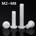 Phillips Round Head Screw M2 M2.5 M3 M4 M5 M6 M8 Metric Threaded Black White Nylon Plastic Phillips