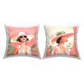 Stupell Industries Chic Fashion Women 2 Piece Decorative Printed Throw Pillow Set by Lazar Studio | 18 H x 18 W x 7 D in | Wayfair