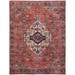 Black/Red 144 x 110 x 0.25 in Area Rug - Bungalow Rose Oriental Machine Woven Area Rug in Red/Black | 144 H x 110 W x 0.25 D in | Wayfair