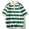 Nuova Polo a righe da uomo t-Shirt Casual manica corta moda Streetwear abbigliamento da uomo top