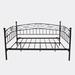 Winston Porter Renise Metal Daybed in Black | 42.12 H x 40.55 W x 77.95 D in | Wayfair 9ACD54AE9F1445469AA75D1CA7EAF7E5