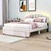 Ivy Bronx Layhew Platform Storage Bed Wood & Upholstered/ in Brown | 42 H x 63 W x 84 D in | Wayfair E17BA7839983430A8799B0831D105865