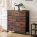 Ebern Designs Rust Wooden 9-Drawer Dresser: Spacious, Sturdy, Versatile Solution For Every Room (39.96 H x 39.37 W x 11.81 D) in Brown | Wayfair