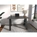 Latitude Run® Modern A-Frame Desk Writing Desk Metal in Black/Gray | 30 H x 48 W x 30 D in | Wayfair 72A1047173DD491B88216D1BFA67E715