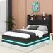 Ivy Bronx Queen Size Upholstered Platform Bed w/ Storage Headboard | Full | Wayfair BDA6909FE23C433882CCBBCB23A36373