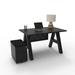 Latitude Run® Modern A-Frame Desk Executive Desk in Black | 30" H x 48" W x 24" D | Wayfair E15192180C7C4BDF83AC180898435EA4