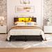 Wrought Studio™ Kailynn Bed Frame w/ Storage Headboard, Charging Station, LED Lights in Gray | Full | Wayfair 18E7083A4CD840B0AEB7B63C73901EC5